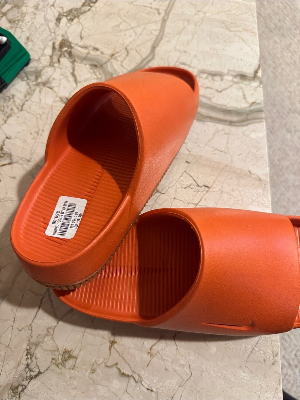 Nike Orange Cushioned Slide Sandals Men 8, Women 9 BRAND NEW NEVER WORN